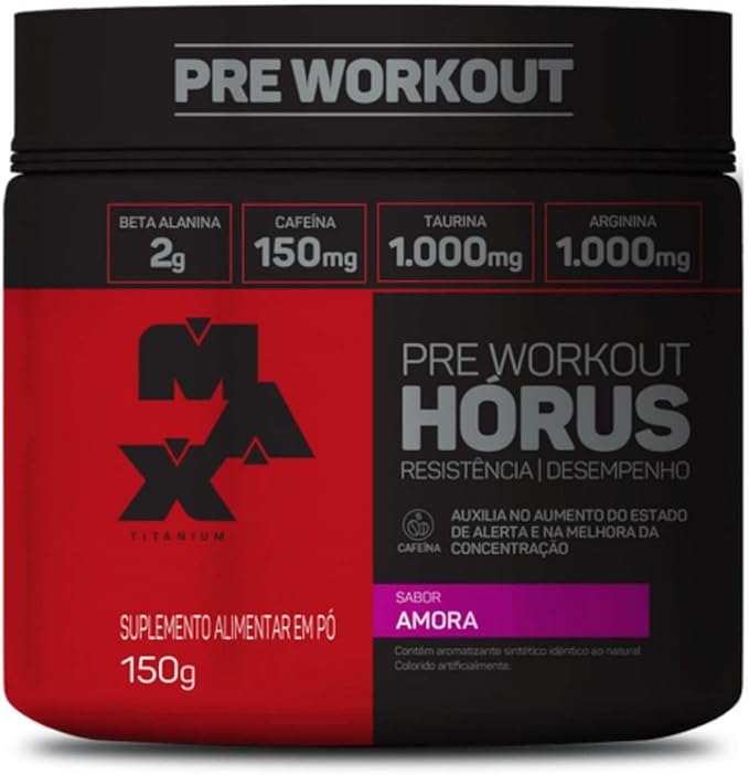 R$48,90 Hórus Pre Workout – 150g Amora – Max Titanium