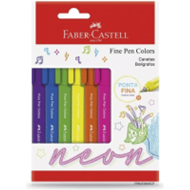 Faber-Castell FINE PEN COLORS – 6 CORES NEON, Modelo:FPB/ES6NEZF