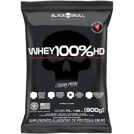 Black Skull Refil Whey 100% Hd Baunilha 900G