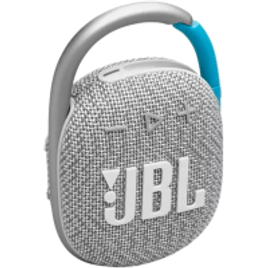 JBL, Caixa de Som, Clip 4, Bluetooth, À Prova D’água e Poeira – Branco