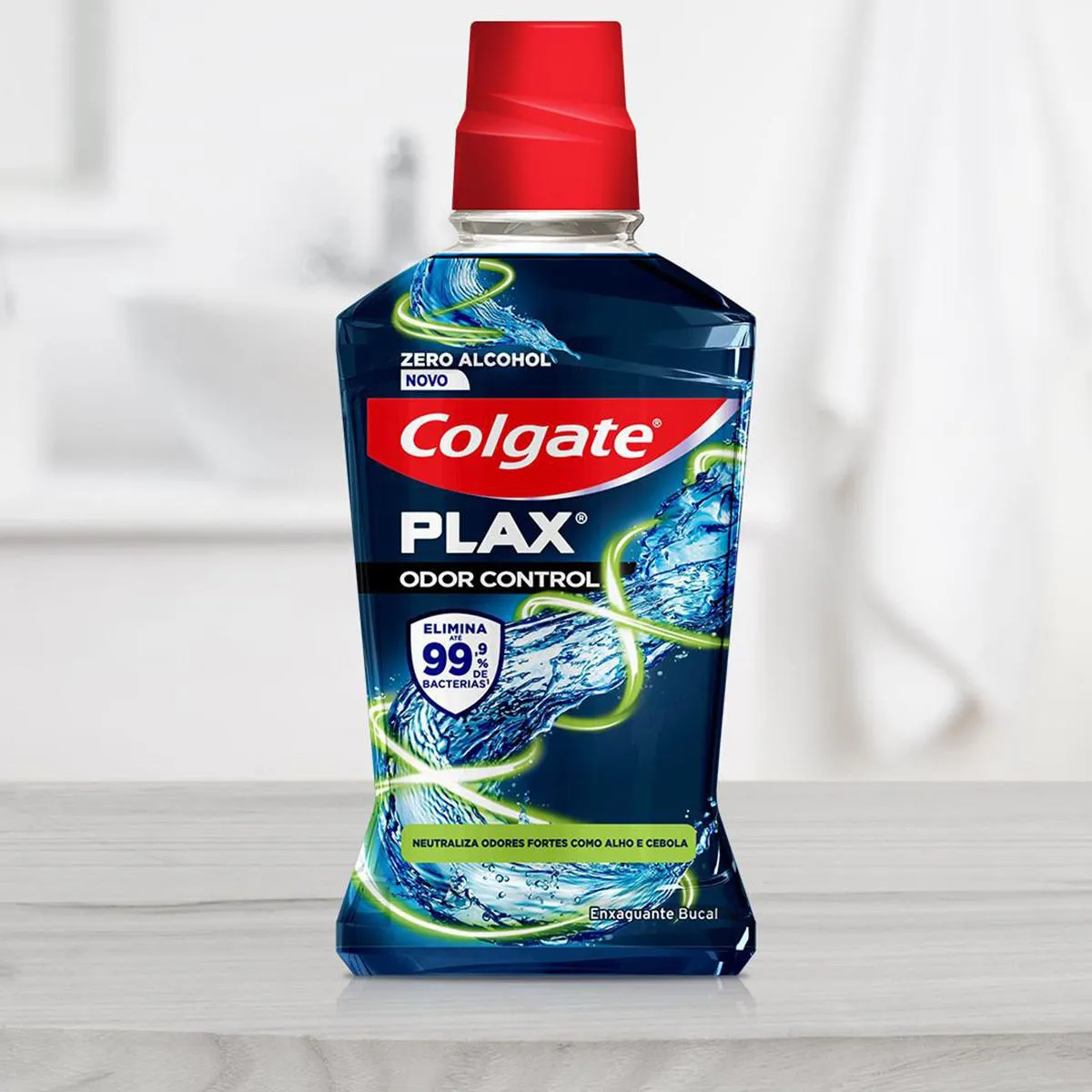 Colgate Plax Odor Control – Enxaguante Bucal, Embalagem Promocional, 750ml