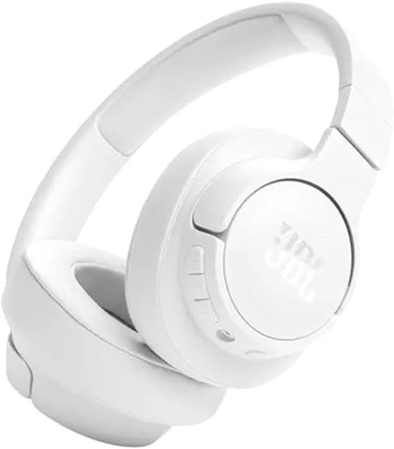 JBL, Fone de Ouvido Over-Ear, Tune 720BT, Bluetooth, Cabo Removível – Branco