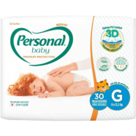 Personal Fralda Baby Premium Protection Grande 30Pads