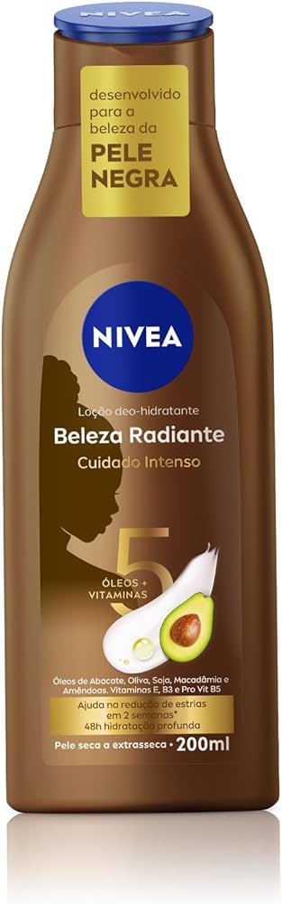 NIVEA Hidratante Desodorante Beleza Radiante Cuidado Intenso 200ml