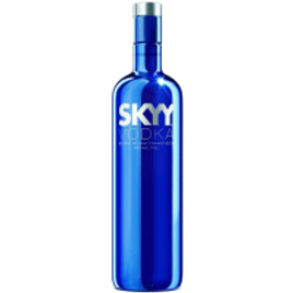 Vodka Skyy 750ml Skyy 750 Sabor Notas de anis e coentros com um leve final apimentado. 750 Ml