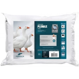 Travesseiro Toque de Pluma – Plumax Percal – Integralmente lavável em máquina – P/ fronhas 50×70 cm – Fibrasca, Branco