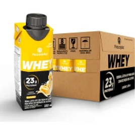 Pack de Whey Zero Lactose Banana 23g Piracanjuba 250ml – 12 Unidades