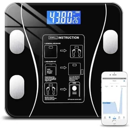 Balança Digital Bioimpedância Corporal Vidro 140kg Bluetooth