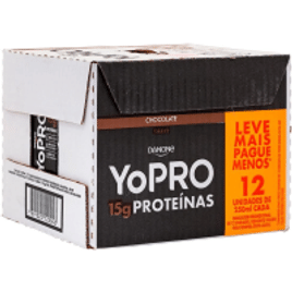 YoPRO Bebida Láctea UHT Chocolate 15g de proteínas 250ml – 12 unidades