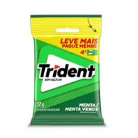 Trident Chiclete Menta Bag Com 4 Unidades