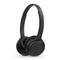 Headphone Philips bluetooth on-ear com microfone e energia para 15 horas na cor preto TAH1108BK/55