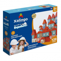 Brincando de Engenheiro 120 Peças Xalingo, Multicor