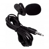 Mini Microfone Condensador de Lapela Profissional Portátil Compacto Universal 3.5mm Plug P2 Clipe De Áudio Smartphone Celular Câmera Compacto Para Lives E Vídeos