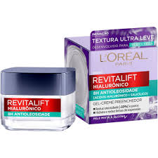 Gel Creme Hidratante Antioleosidade L’Oréal Paris Revitalif Hialurônico 49g