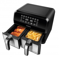 Fritadeira Air Fryer Dual Duplo Cesto 8L, Mondial, 2200W, 110V – AFD-01-BI