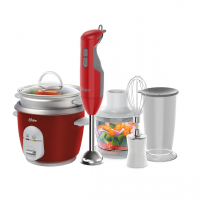 Kit Mixer Delight Vermelho e Panela Facile Oster – 220V