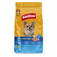 BAW WAW Ração Baw Waw Para Cães Adultos Sênior Pequenos E Minis Sabor Carne Frango E Arroz – 10.1Kg