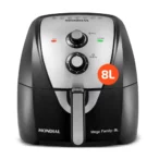 Fritadeira Sem Óleo Air Fryer 8L, Mondial, Preto/Inox, 1900W, 110V – AFN-80-BI