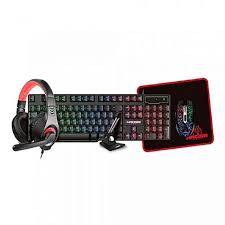 KIT GAMER 5 EM 1 MOUSE, TECLADO, MOUSE PAD, HEADSET E MOUSE BUNGEE Kross Elegance KE-GK5150, Preto