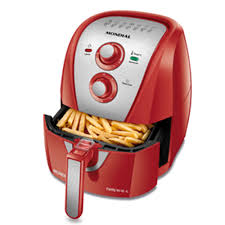 Fritadeira Sem Óleo Air Fryer 4L, Mondial, Vermelho/Inox, 1500W, 220V – AFN-40-RI