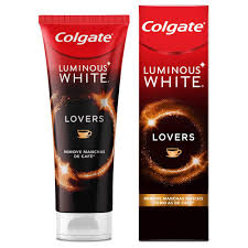 Colgate Creme Dental Clareador Luminous White Lovers Manchas De Café 70G