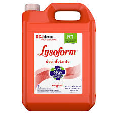 R$41,99 Lysoform Original, Desinfetante Líquido, Limpeza Pesada e Eficiente, 5l