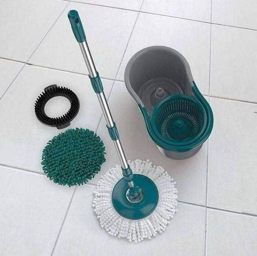 Flash Limp MOP9379 – Mop FIT Giratório 3 em 1, balde com 8 Litros e 3 opções de Refis, ( microfibra, tira pó e limpeza pesada)