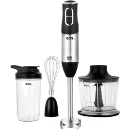 Mixer 3 Em 1 Eos Emx02 2 Velocidades 600w Inox com Preto 110v