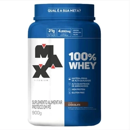 100% Whey – 900G Chocolate – Max Titanium, Max Titanium