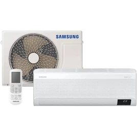 Samsung Ar-condicionado Split Inverter WindFree Connect Sem Vento 9.000 BTUs Frio AR09CVFAMWKNAZ 220V Kit