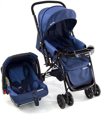 Cosco Kids, Travel System Reverse, Azul Rajado