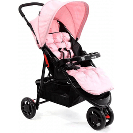 Carrinho De Passeio Para Bebê Delta Até 15kgs Rosa Voyage