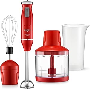 Mixer Power Inox 3 em 1 600W Elgin Vermelho 220V