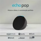 R$147,10 Echo Pop | Smart speaker compacto com som envolvente e Alexa | Cor Preta