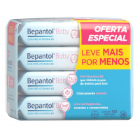 Bepantol Baby Pacote de Lenço Umedecido Bepantol, Toalha Umedecida, Lenço Umedecido Recem Nascido, Leve 4 pague 3, Branco