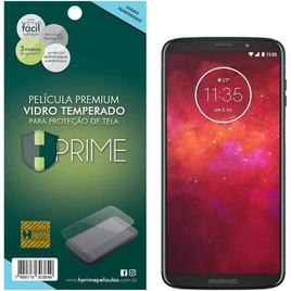 Pelicula de Vidro Temperado 9h para Motorola Moto Z3 Play, HPrime, Película Protetora de Tela para Celular, Transparente