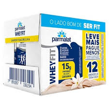 Pack Parmalat WheyFit Baunilha 15g de Proteína 250 Ml – 12 Unidades