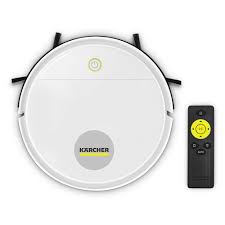 Robô Aspirador de Pó Karcher RCV 1 controle remoto 3 modos de limpeza sensor anti-queda e de colisão – Bivolt