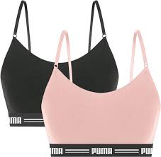 Kit 2 Top Sutiã Puma Modal Alça Regulável Fitness Feminino Adulto