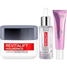 Kit L’Oréal Paris Revitalift Hialurônico: Sérum+ Diurno + Olhos