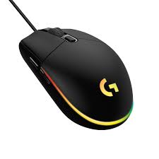 Mouse Gamer Logitech G203 LIGHTSYNC RGB, Efeito de Ondas de Cores, 6 Botões Programáveis e Até 8.000 DPI – Preto