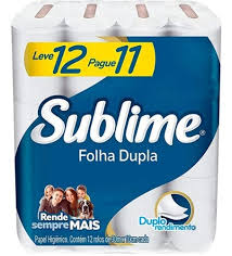 Sublime – Papel Higiênico, Folha Dupla, 24 rolos