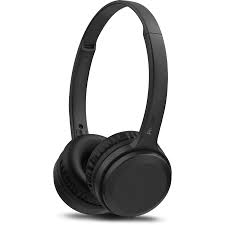 Headphone Philips bluetooth on-ear com microfone e energia para 15 horas na cor preto TAH1108BK/55