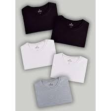 Kit Com 5 Camisetas Femininas Slim Básicas