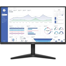 Monitor AOC 21.5″ VGA e HDMI e painel VA, preta, pequeno, 22B1HM5