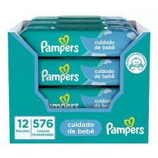 Pampers Lenços Umedecidos Cuidado de Bebê 576 unidades