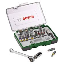 Kit de Pontas e Soquetes para parafusar Bosch com 27 peças