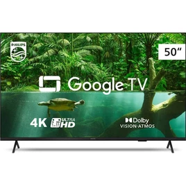 Smart TV Philips 50″ 4K 50PUG7408/78, Google TV, Comando de Voz, Dolby Vision/Atmos, VRR/ALLM, Bluetooth