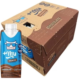 +Mu Bebida Proteica Láctea UHT Sabor Chocolate – Pack 12 unidades