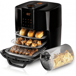 Fritadeira Elétrica Masterchef Oven By Mallory 12 Litros Com 1700W, Paneil LED, Multi Função Air Fryer, Forno e Desidratador – 127V